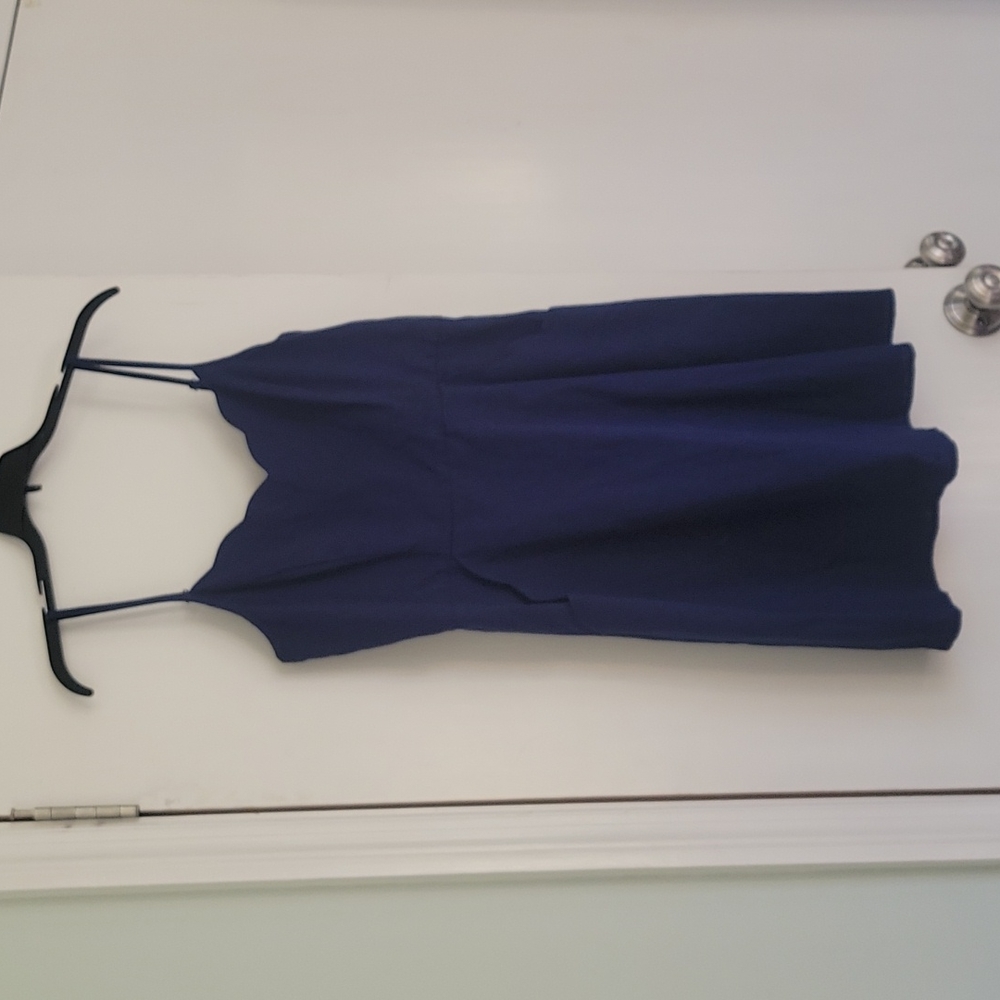 Stitch Fix market & spruce navy linen dress size M